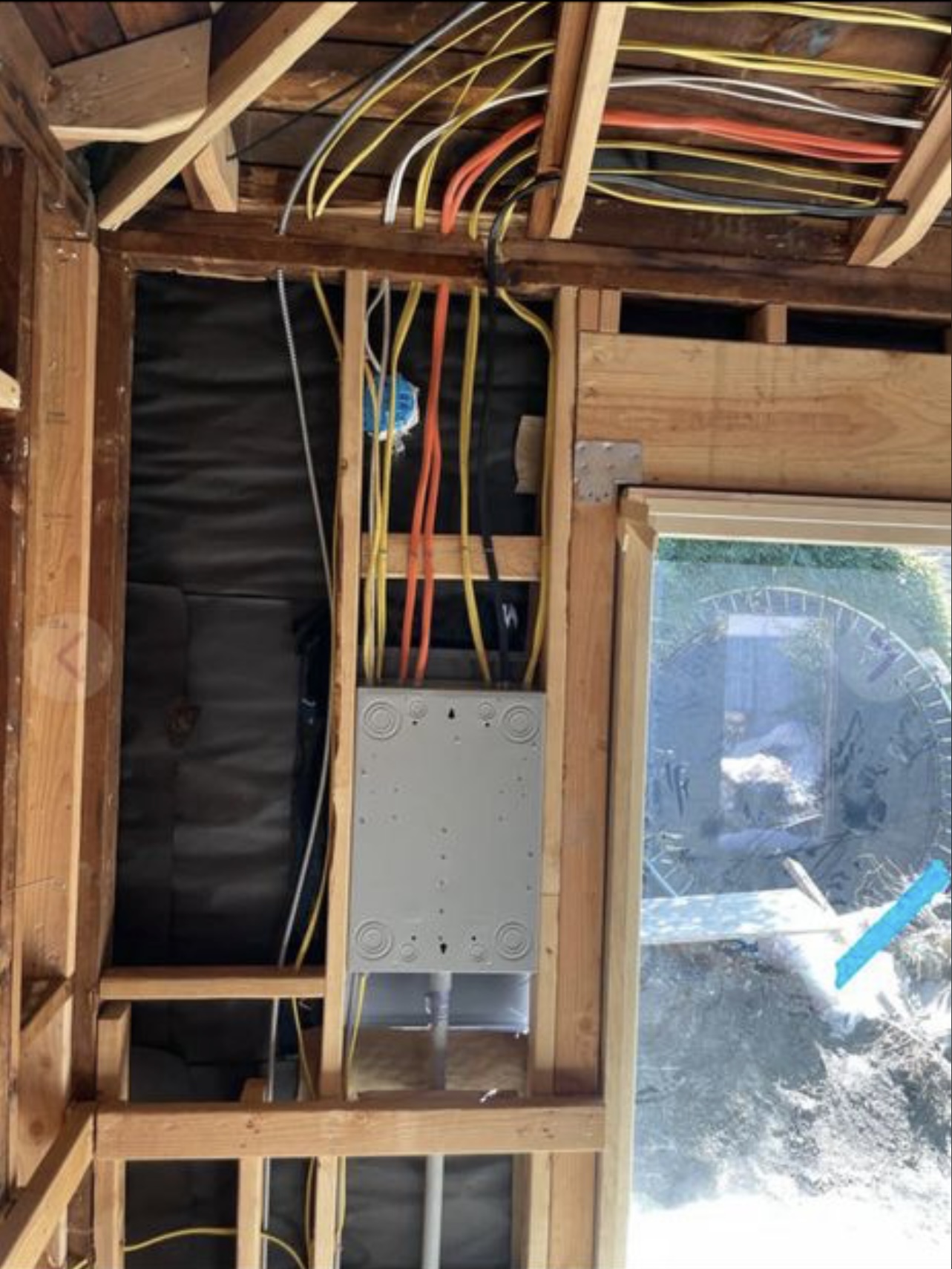 Exterior panel and meter service upgrade